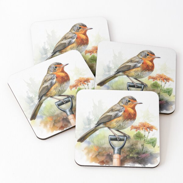 Item preview, Red Robin on a  Garden Spade designed and sold by kathleenjean.
