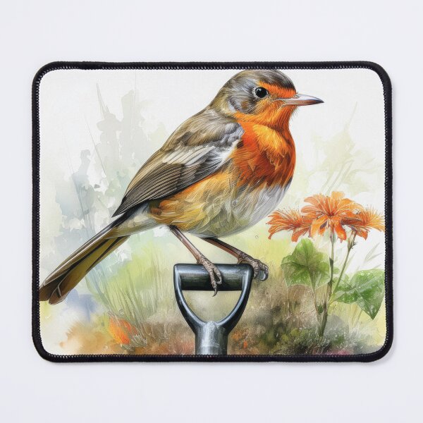Item preview, Red Robin on a  Garden Spade designed and sold by kathleenjean.