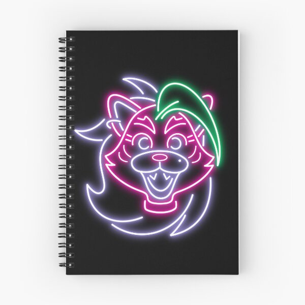 Item preview, Roxanne Wolf Neon Lights Mascot Icon designed and sold by missmelodyferal.