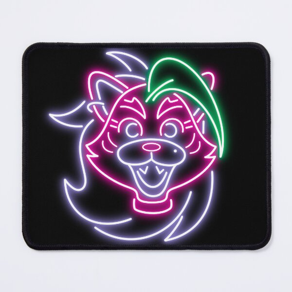 Item preview, Roxanne Wolf Neon Lights Mascot Icon designed and sold by missmelodyferal.