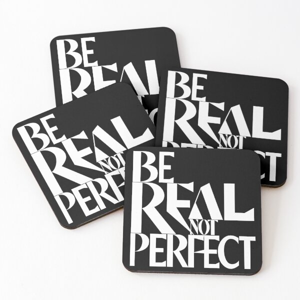 Item preview, Be Real Not Perfect  designed and sold by OzzFrequency.