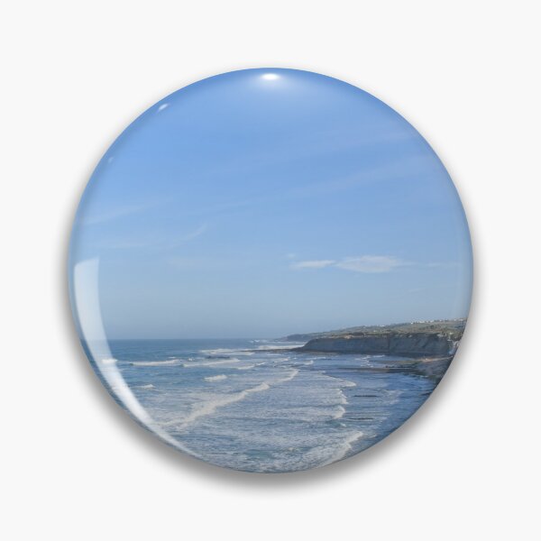 Item preview, Wonderful landscapes in Portugal. Scenic coastline in Eirceira. View from the cliff. Wavy sea. Rocky skerries. designed and sold by Maurizio Fabbroni.