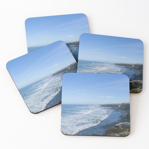 Item preview, Wonderful landscapes in Portugal. Scenic coastline in Eirceira. View from the cliff. Wavy sea. Rocky skerries. designed and sold by Maurizio Fabbroni.