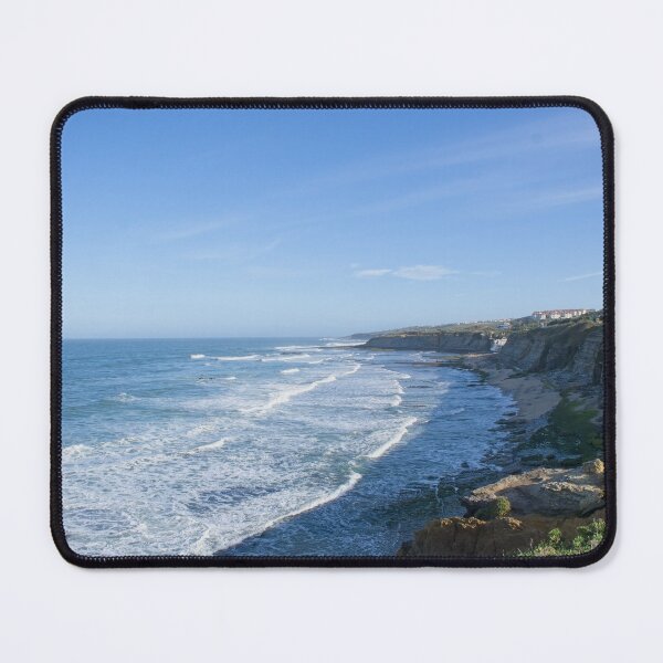 Item preview, Wonderful landscapes in Portugal. Scenic coastline in Eirceira. View from the cliff. Wavy sea. Rocky skerries. designed and sold by Maurizio Fabbroni.