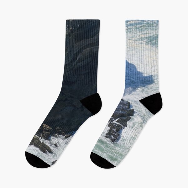 Item preview, Wonderful landscapes in Portugal. Scenic coastline in Eirceira. View from the cliff. Wavy sea. Rocky skerries. Fishermen. (vertical) designed and sold by Maurizio Fabbroni.