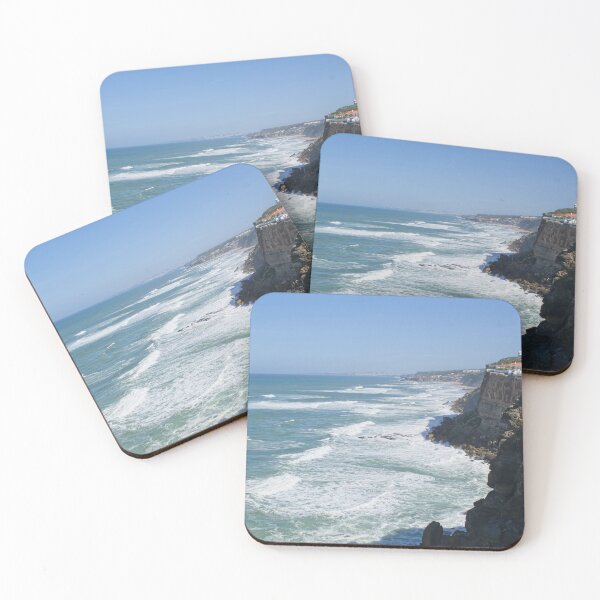 Item preview, Wonderful landscapes in Portugal. Scenic coastline in Eirceira. View from the cliff. Wavy sea. Rocky skerries. designed and sold by Maurizio Fabbroni.