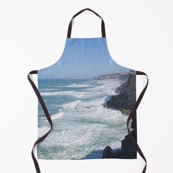 Item preview, Wonderful landscapes in Portugal. Scenic coastline in Eirceira. View from the cliff. Wavy sea. Rocky skerries. designed and sold by Maurizio Fabbroni.