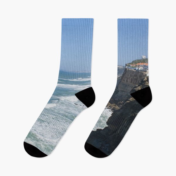 Item preview, Wonderful landscapes in Portugal. Scenic coastline in Eirceira. View from the cliff. Wavy sea. Rocky skerries. designed and sold by Maurizio Fabbroni.