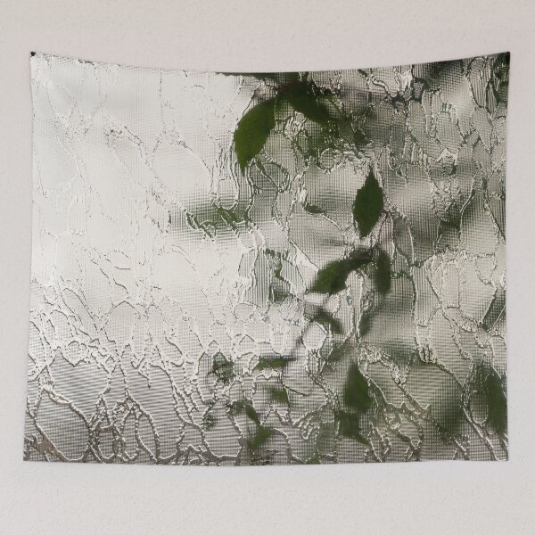 Item preview, Etched Glass Abstract with Delicate Blurry Leaves designed and sold by Georgia Mizuleva.