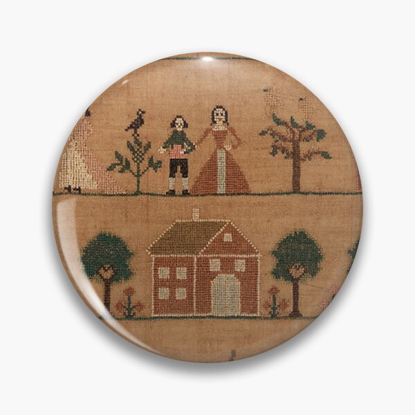 Item preview, American Embroidered Biblical Sampler 1802 designed and sold by AnimaliaStar.
