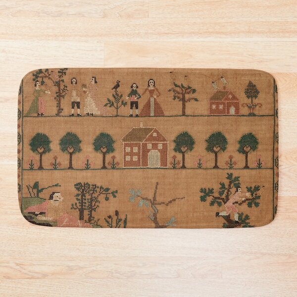 Item preview, American Embroidered Biblical Sampler 1802 designed and sold by AnimaliaStar.