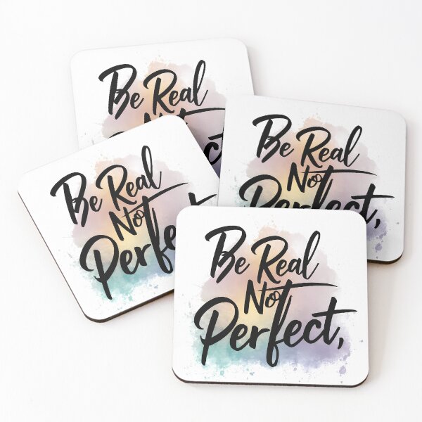 Item preview, Be Real Not Perfect  designed and sold by OzzFrequency.