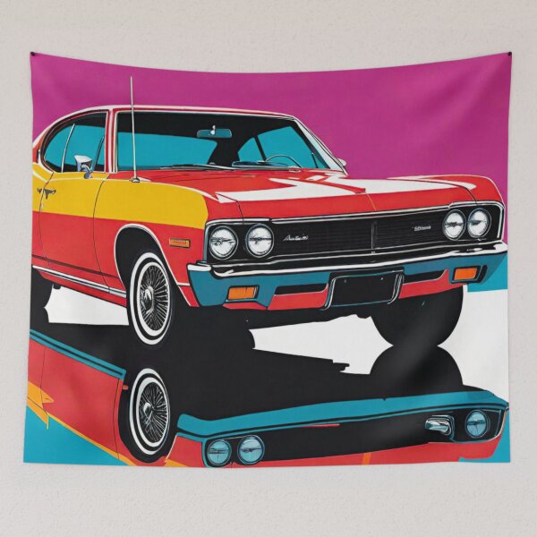 Item preview, 1970s Vintage Car: Classic Elegance designed and sold by GrizzlyCollective.