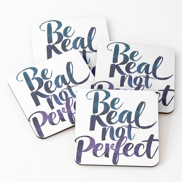 Item preview, Be Real Not Perfect  designed and sold by OzzFrequency.