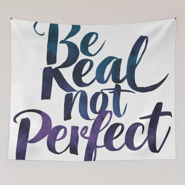 Item preview, Be Real Not Perfect  designed and sold by OzzFrequency.