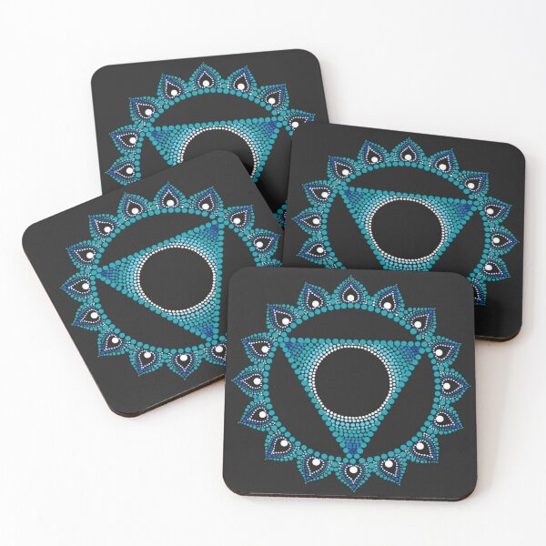 Item preview, Vishuddha Chakra | Throat Chakra | Mandala Dot Art designed and sold by AnnabellePineau.