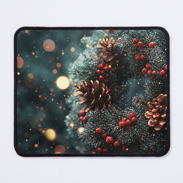 Item preview, Christmas Wreath Bokeh designed and sold by KootenayDesigns.