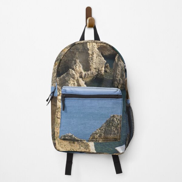 Item preview, Wonderful landscapes in Portugal. Scenic and coloured view of Ponta da Piedade in the Algarve region. Yellow rocky skerries. (vertical) designed and sold by Maurizio Fabbroni.