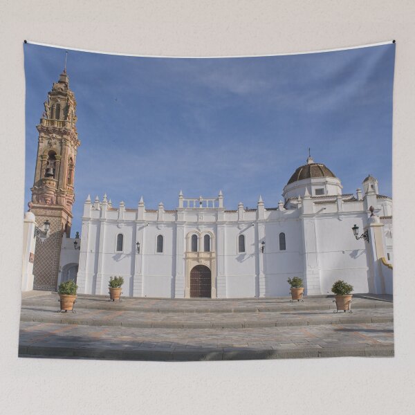 Item preview, The Santuario de Nuestra Senora Virgen de Gracia in Oliva de la Frontera (Badajoz) is a construction that has a superb baroque tower.  designed and sold by Maurizio Fabbroni.