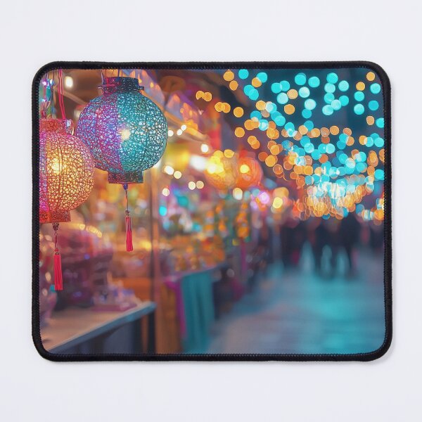 Item preview, Colorful Market Stalls Bokeh designed and sold by KootenayDesigns.