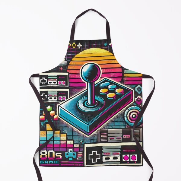 Item preview, Retro Gaming Vibes: 80s Joystick and Neon Graphics designed and sold by BeefStroganof.