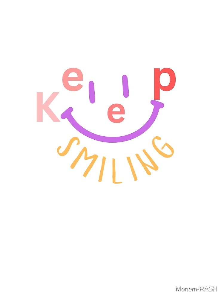 Thumbnail 3 of 3, Scarf, Keep Smiling designed and sold by Monem-RASH.