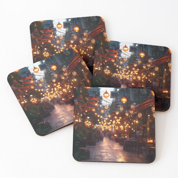 Item preview, Evening Market Scene Bokeh designed and sold by KootenayDesigns.
