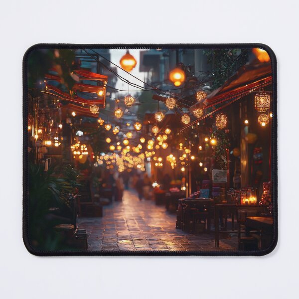 Item preview, Evening Market Scene Bokeh designed and sold by KootenayDesigns.