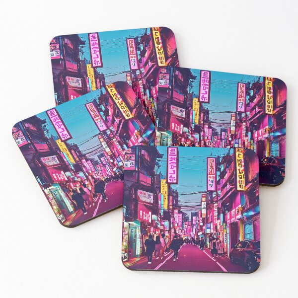 Item preview, HONGDAE CYBERPUNK SEOUL NIGHTSCAPE designed and sold by milestotreasure.