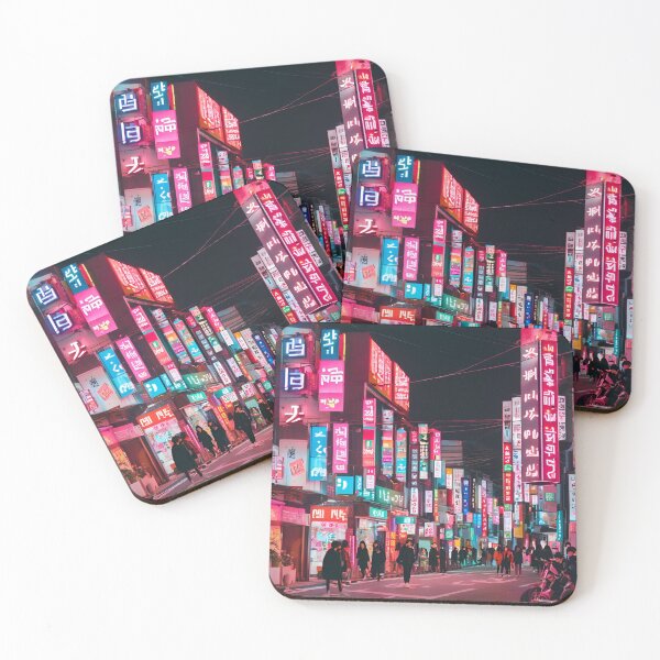 Item preview, HONGDAE CYBERPUNK SEOUL NEON NIGHTVIEW designed and sold by milestotreasure.