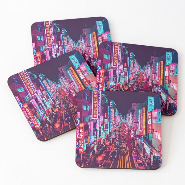 Item preview, HONGDAE CYBERPUNK SEOUL SKYLINE VIEW designed and sold by milestotreasure.