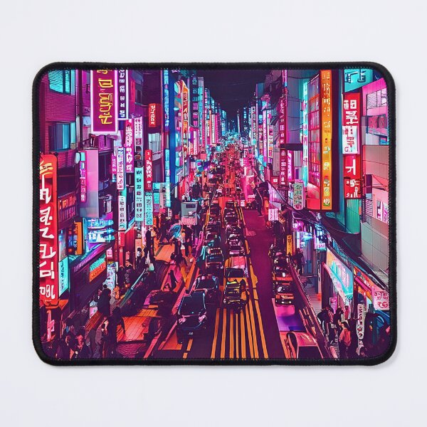 Item preview, HONGDAE CYBERPUNK SEOUL SKYLINE VIEW designed and sold by milestotreasure.