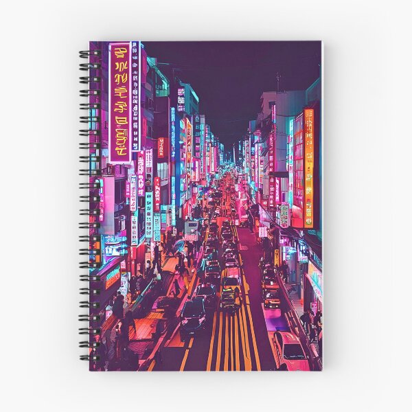 Item preview, HONGDAE CYBERPUNK SEOUL SKYLINE VIEW designed and sold by milestotreasure.