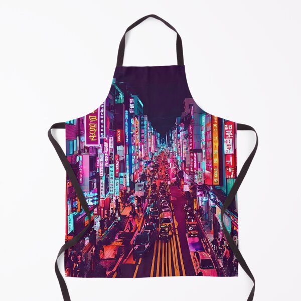 Item preview, HONGDAE CYBERPUNK SEOUL SKYLINE VIEW designed and sold by milestotreasure.