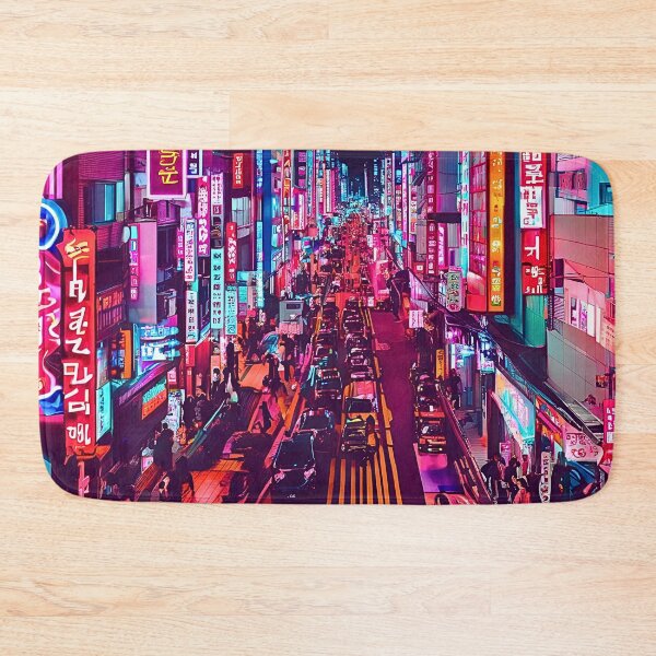 Item preview, HONGDAE CYBERPUNK SEOUL SKYLINE VIEW designed and sold by milestotreasure.