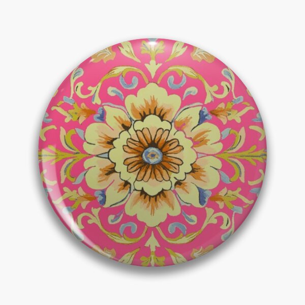 Item preview, Floral Pattern Rug Art Print, Wall Textile Decor, Floral Tapestry Design, Floral Rug Illustration designed and sold by vinciellastudio.