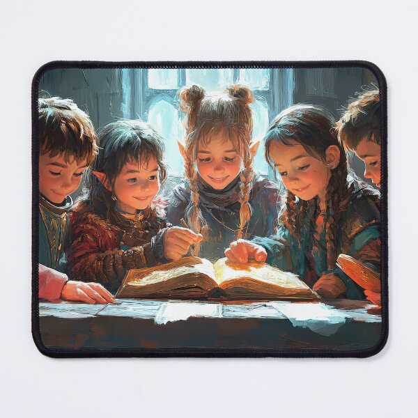 Item preview, Group of friends excitedly playing a fantasy board game. designed and sold by MystiS.