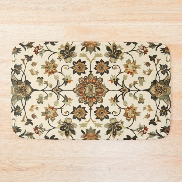Item preview, Floral Pattern Rug Art Print, Wall Textile Decor, Floral Tapestry Design, Floral Rug Illustration designed and sold by vinciellastudio.