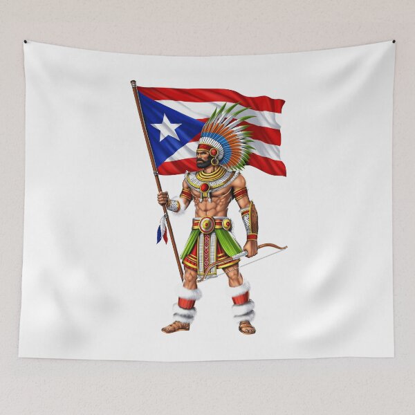 Aperçu de l'œuvre Guerrier Boricua de Porto Rico créée et vendue par underheaven.