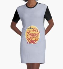 It's travel time! Graphic T-Shirt Dress