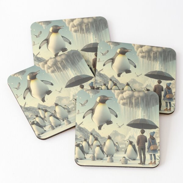 Item preview, Winter Wonderland: Penguins Playful with Romantic Viewers designed and sold by choder61.