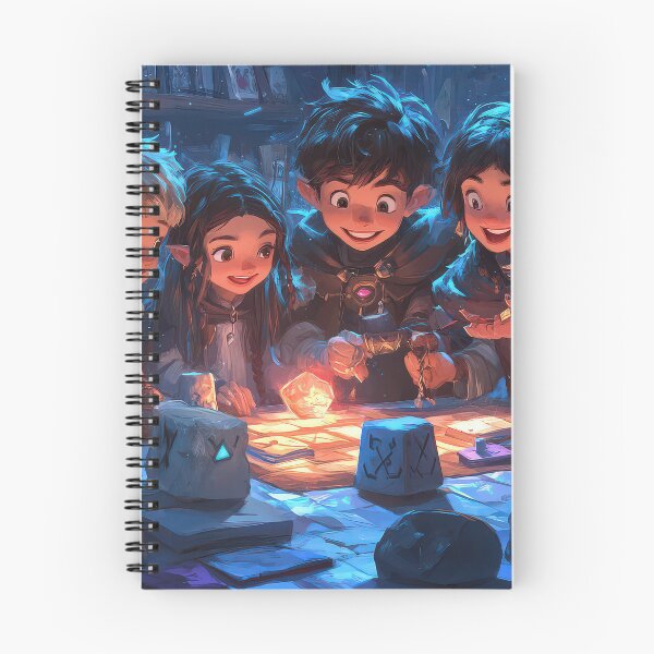 Item preview, Group of friends excitedly playing a fantasy board game. designed and sold by MystiS.