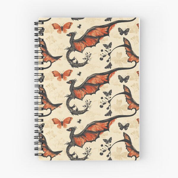 Item preview, Dragons and Butterflies Pattern designed and sold by ChuckleSpace.
