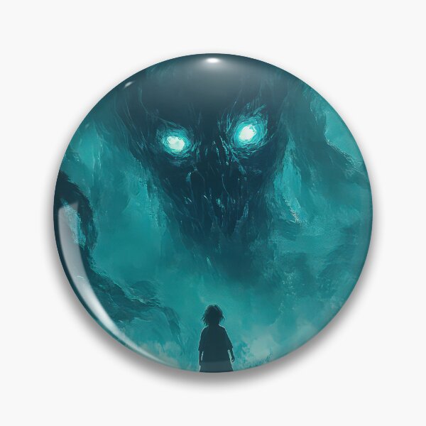 Item preview, Person facing a giant, menacing tentacled creature. designed and sold by MystiS.