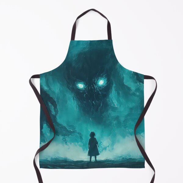 Item preview, Person facing a giant, menacing tentacled creature. designed and sold by MystiS.