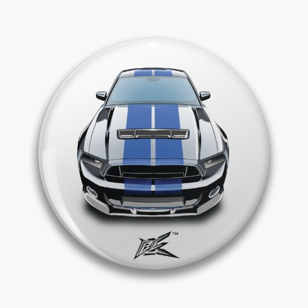 Item preview, ford mustang gt500 silver blue stripes  designed and sold by NaquashM.