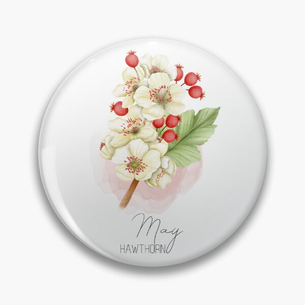 Item preview, Hawthorn flower, May birth flower, May birthday, spring flowers designed and sold by lagunaklein.
