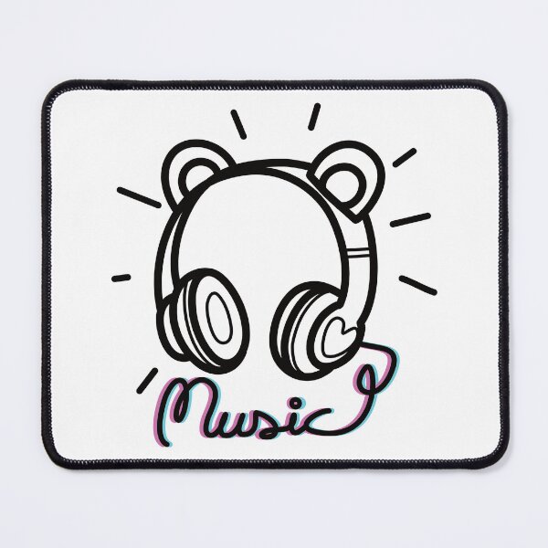 Item preview, Bear ear music headphones designed and sold by GCPshop.