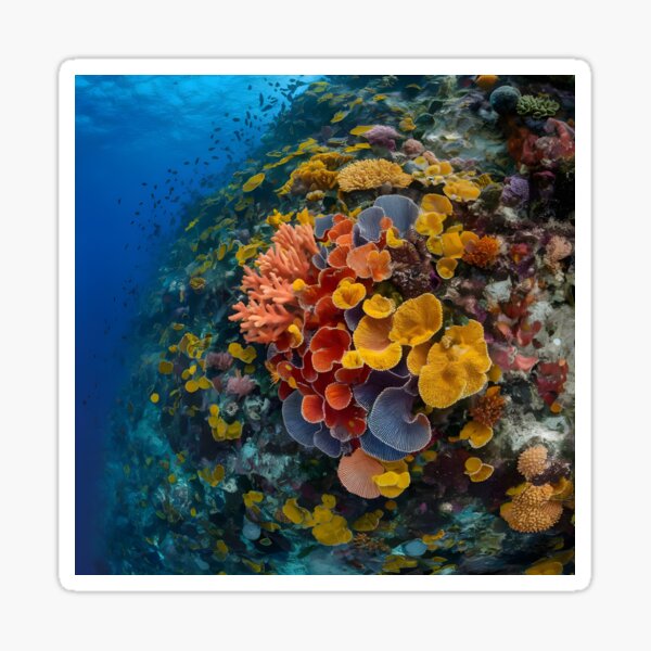 Artikel-Vorschau von Die leuchtend bunten Korallen entlang des Great Barrier Reef, designt und verkauft von MRFEZOO2030.