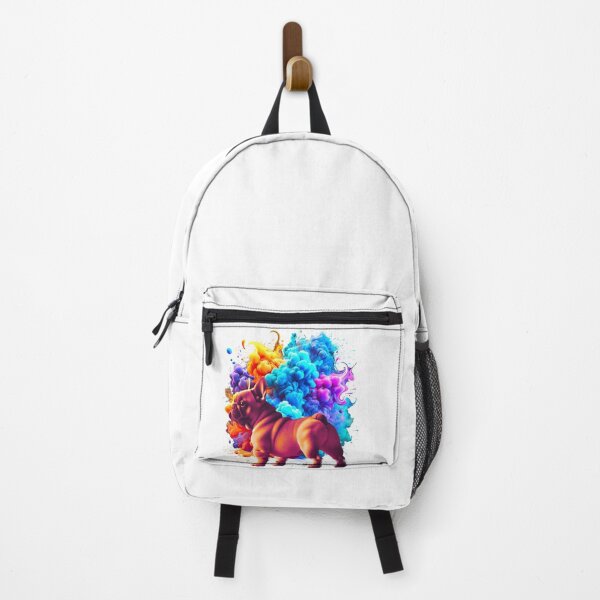 Item preview, Captivating French Bulldog with Vibrant Swirling Smoke | Photorealistic Art designed and sold by Satis Sukram.